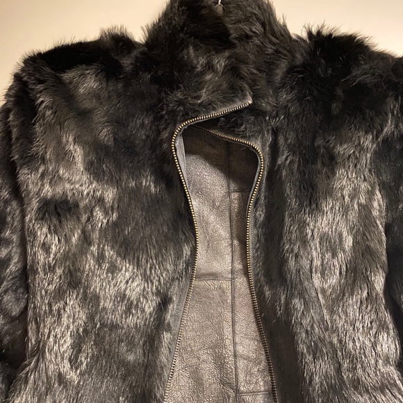 Leather Fur reversible jacket - Picture 8 of 12